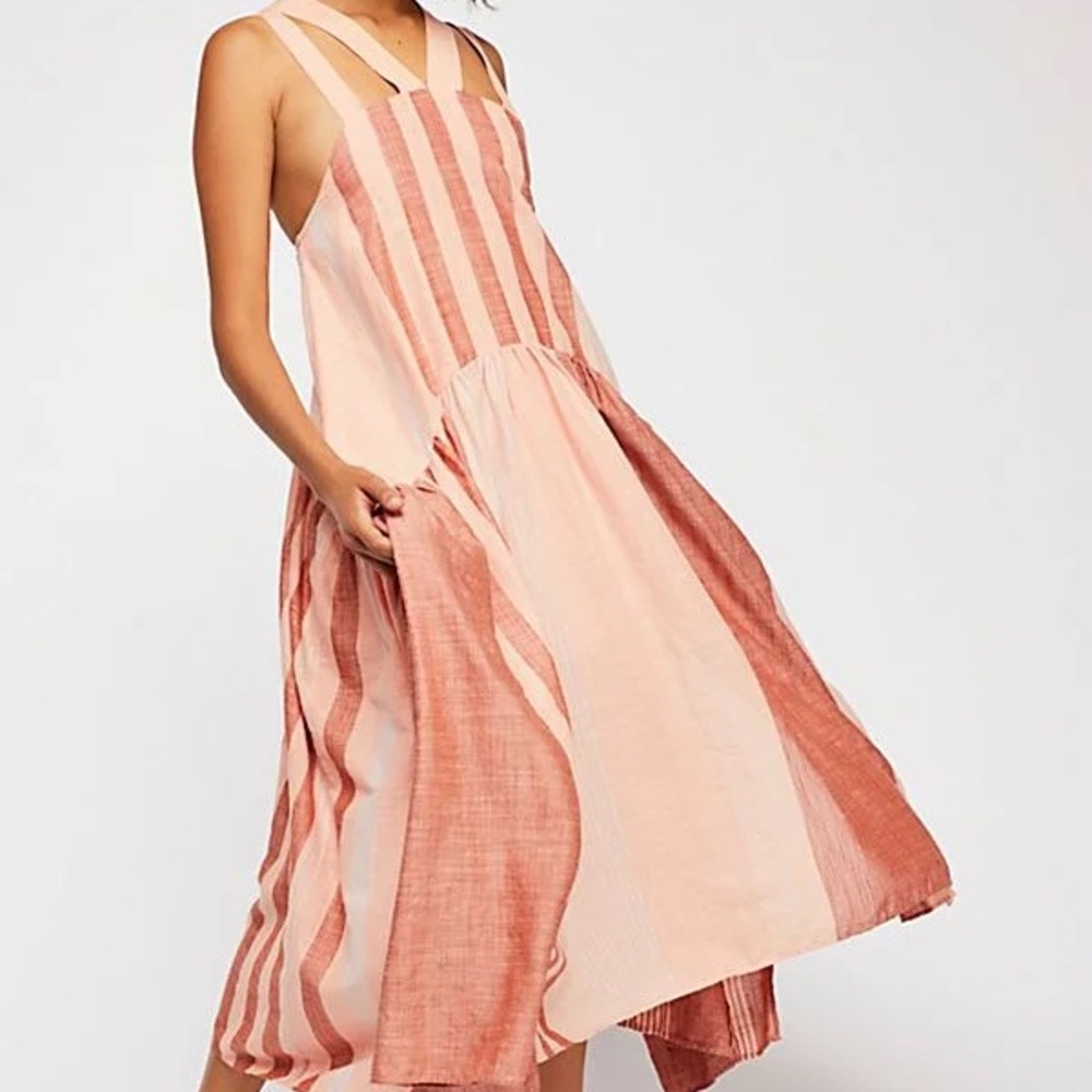Free People Joyel Striped Midi Dress - Picture 3 of 8